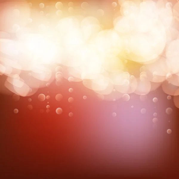 Fond vectoriel abstrait avec lumières bokeh — Image vectorielle