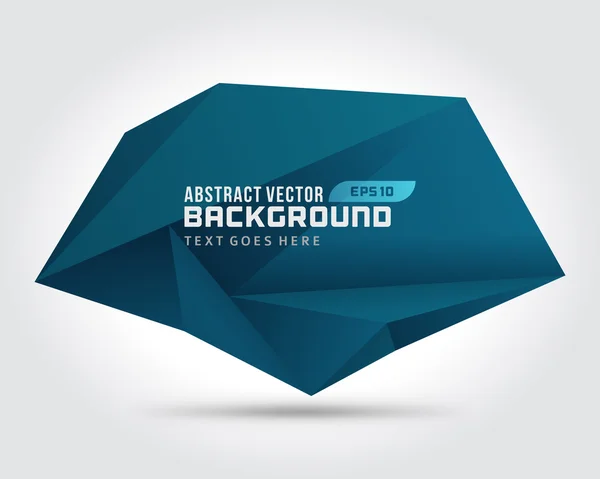 Abstrakta geometriska 3d formen vektor bakgrund — Stock vektor