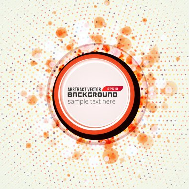 soyut geometrik daire noktalar vektör arka plan