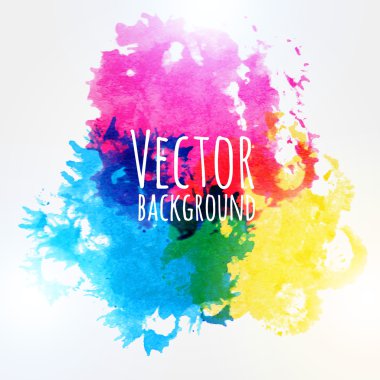 suluboya arka plan vektör tasarım elle çizilmiş 