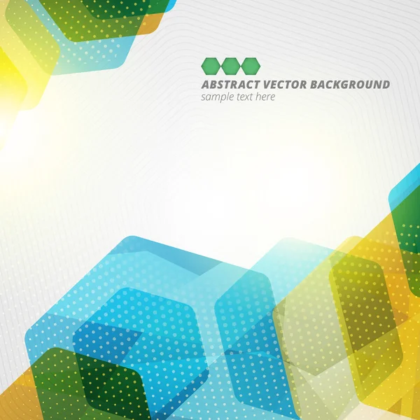 Abstrakt hexagon geometriska vektor bakgrund — Stock vektor