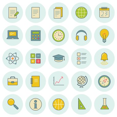 vektör simgeler kümesi. Web sitesi tasarımı ve mobil uygulamaları için. 