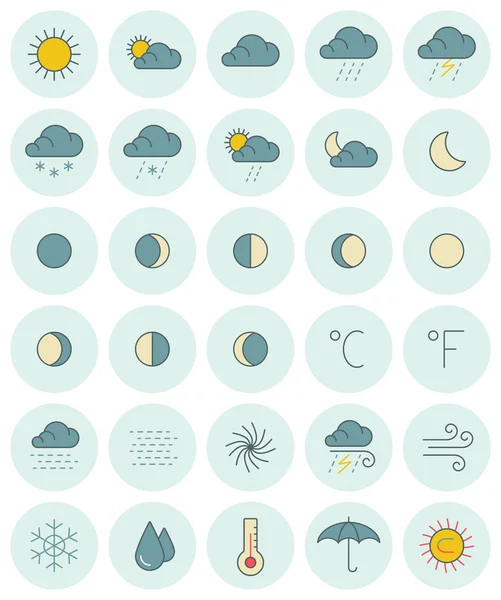 Vector icons set. For web site design and mobile apps. — Stock Vector