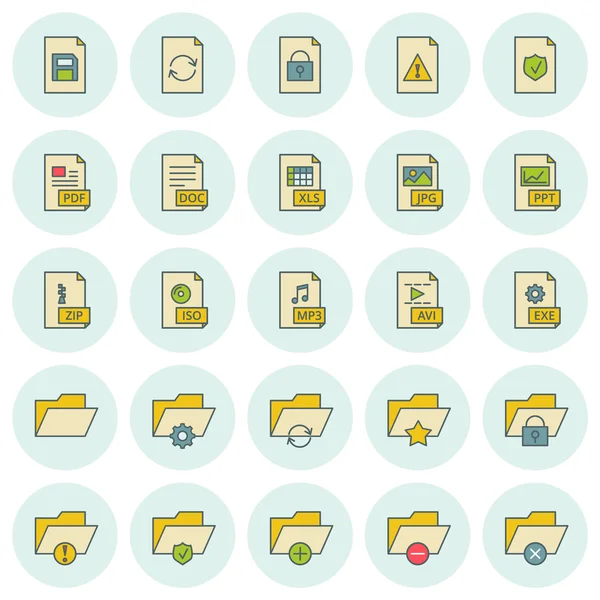 Vector icons set. For web site design and mobile apps. — Stock Vector