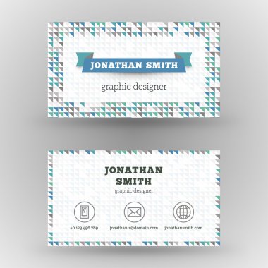 yaratıcı kartvizit vektör tasarım şablonunu yazdırma