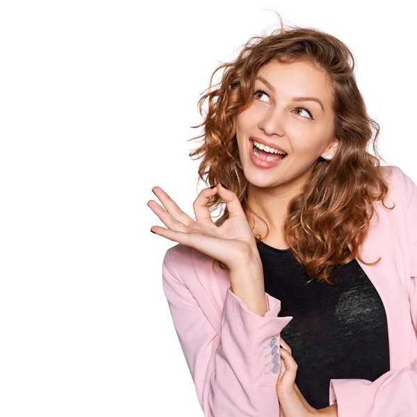 Feliz mujer sonriente — Foto de Stock