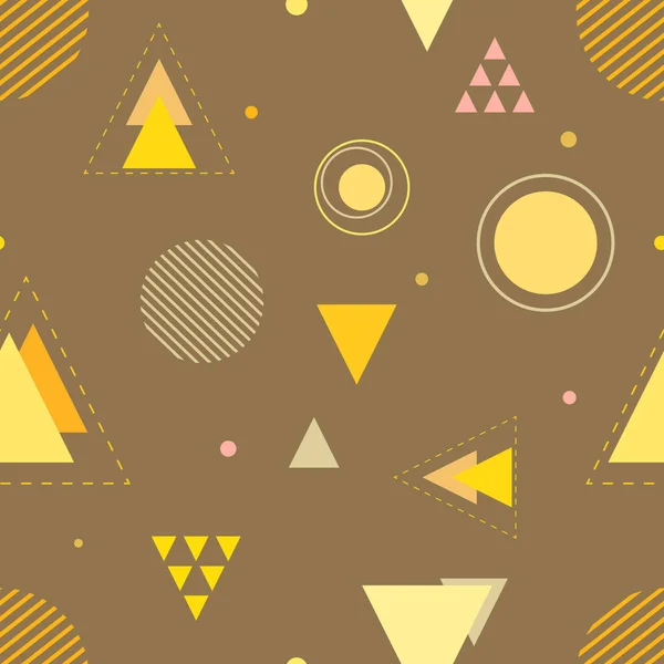 Triángulos Círculos Diferentes Tamaños Colores Formas Discontinuas Rondas Rayadas Sobre Ilustraciones de stock libres de derechos