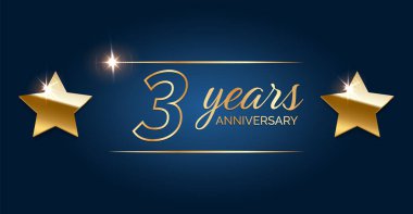 3. yıl dönümü mutlu yıllar ilk davetiye kutlama kartı etkinliği.