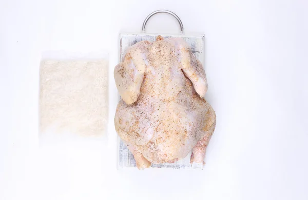 Неприготовленная курица — стоковое фото