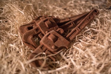 Çikolatadan yapılmış araç figürleri Lviv, Ukrayna 'dan satın almak için çok popüler..