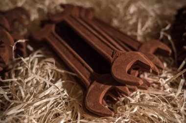 Çikolatadan yapılmış araç figürleri Lviv, Ukrayna 'dan satın almak için çok popüler..