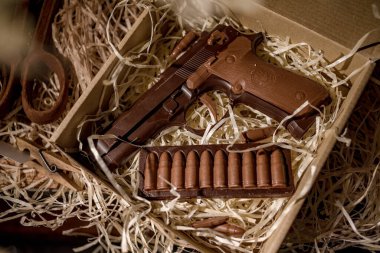 Çikolatadan yapılmış araç figürleri Lviv, Ukrayna 'dan satın almak için çok popüler..