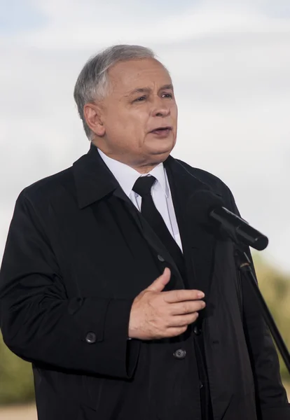 Jaroslwa kaczynski premiér Polska — Stock fotografie