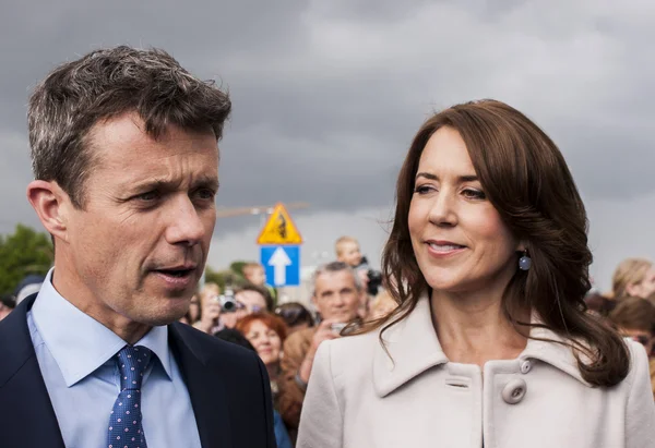 Crown Prince Frederik of Denmark and Princess Mary — Stock Photo, Image