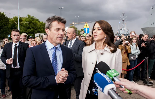 Crown Prince Frederik of Denmark and Princess Mary — Stock Photo, Image