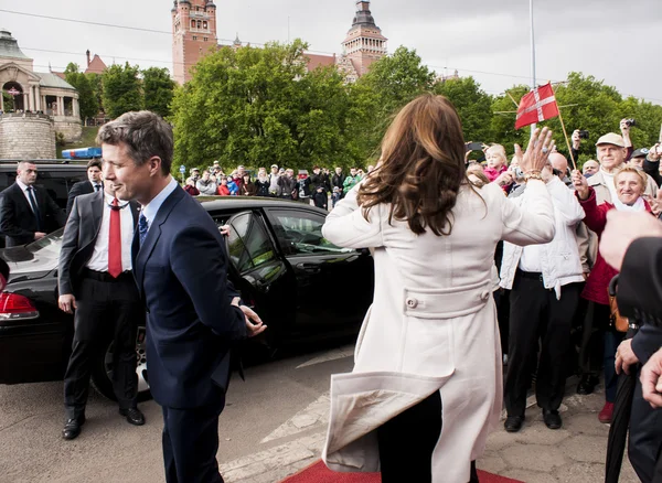 Crown Prince Frederik of Denmark and Princess Mary — Stock Photo, Image