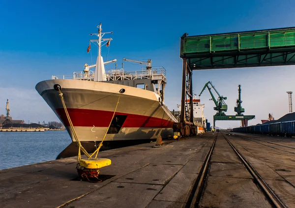 Kargo gemisi liman, szczecin, Polonya