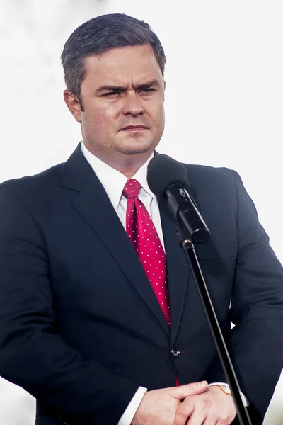 Adam Hofman, spokesman of polish opposition Law and Justice — Stock Photo, Image