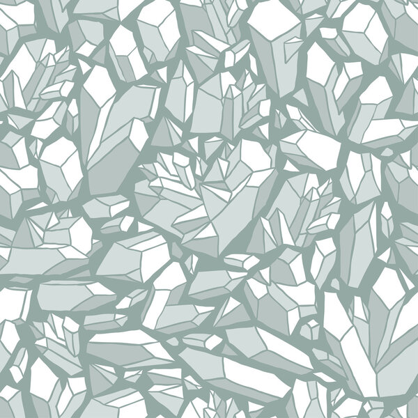 Бесшовный векторный рисунок с кристаллами
