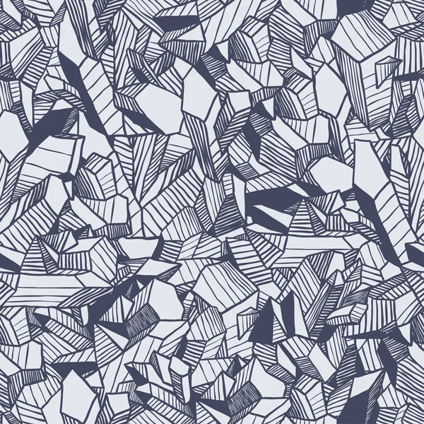 Бесшовный векторный рисунок с кристаллами — стоковый вектор