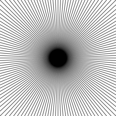 Farklı şekillerde Vintage Square Sunburst seti. Moda El Çekimi Retro Patlama Işınları Tasarım Elementleri. Hipster Vektör illüstrasyonu 