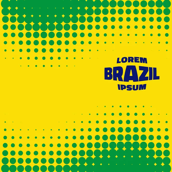 Напівтонові тлі, використовуючи кольори прапор Бразилії — стоковий вектор