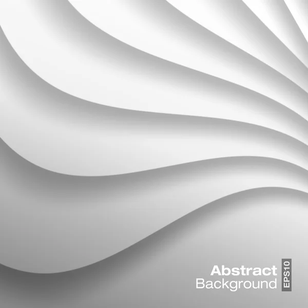 Fond ondulé blanc . — Image vectorielle
