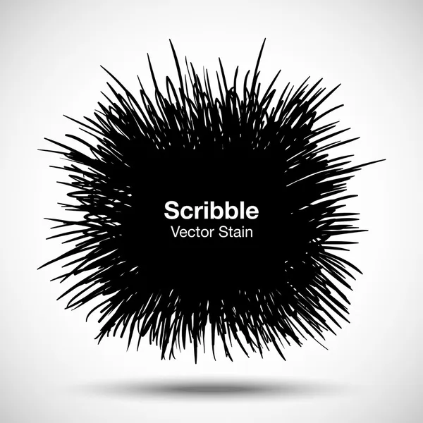 Forma disegnata a mano Scribble — Vettoriale Stock