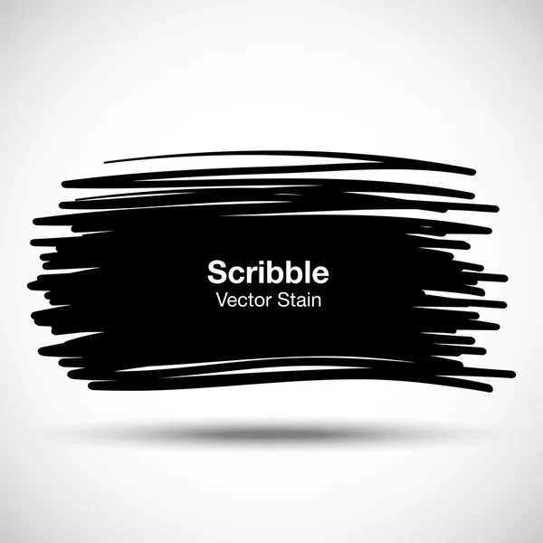 Forma disegnata a mano Scribble — Vettoriale Stock