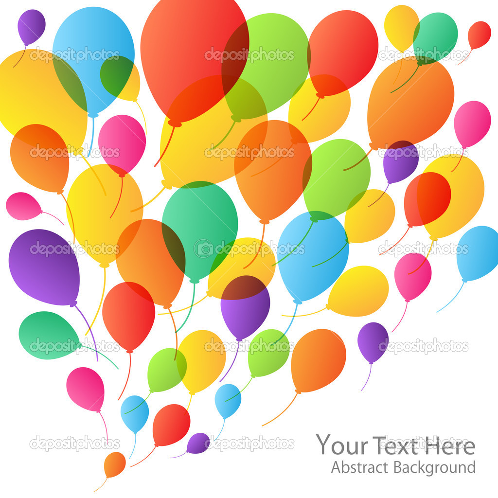 Balloons Background, vector illustration