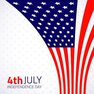 şık Amerikan Bağımsızlık Günü Tasarımı.