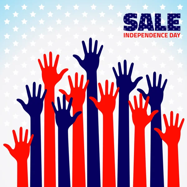 Американська незалежність день продажу — стоковий вектор