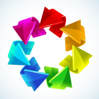 Gökkuşağı okları, vektör çizim