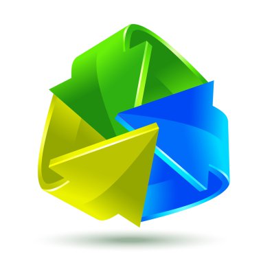 renkli bir ok simgesi