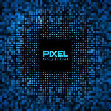 soyut piksel mavi parlak parlaklık arka plan.