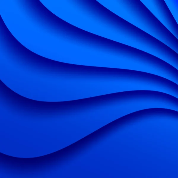 Blue Wavy Background. — Stock Vector