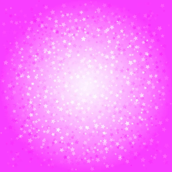 Pink abstract background with stars — Stock Vector