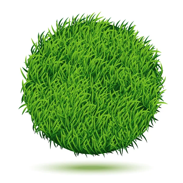 绿草的圆圈背景 — 图库矢量图片