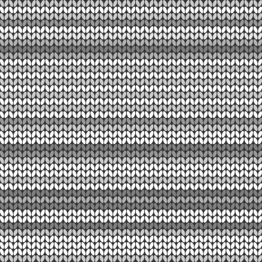 Gri çizgili örme arka