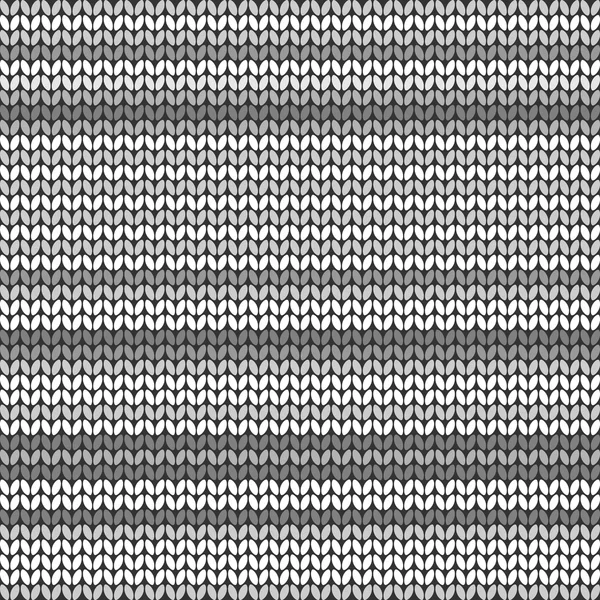 Gray striped knitted background — Stock Vector