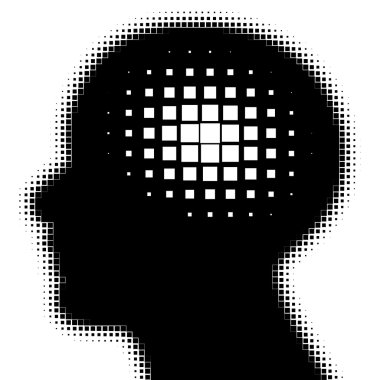 fikir simgesi olan pixeated profili