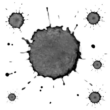 elle çizilmiş grunge öğeleri kümesi