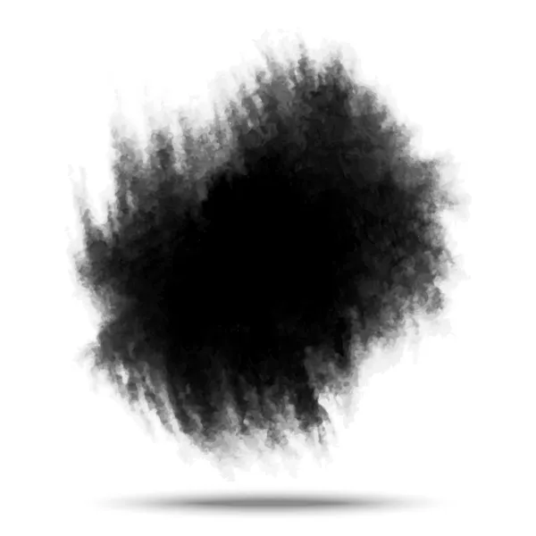Éclaboussure aquarelle noire . — Image vectorielle