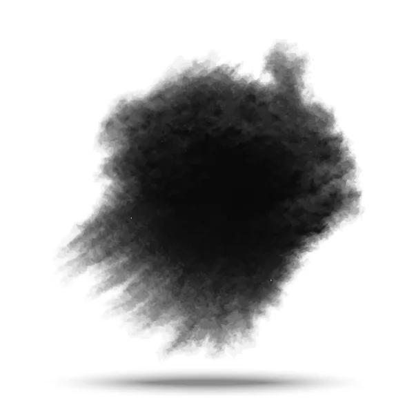Éclaboussure aquarelle noire . — Image vectorielle