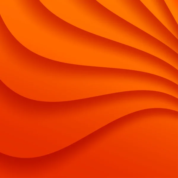 Fond ondulé orange . — Image vectorielle