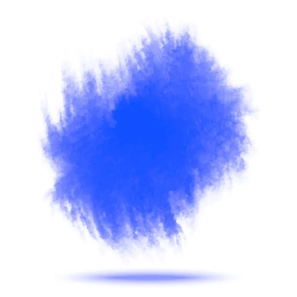 青の水彩画スプラッタ — ストックベクタ