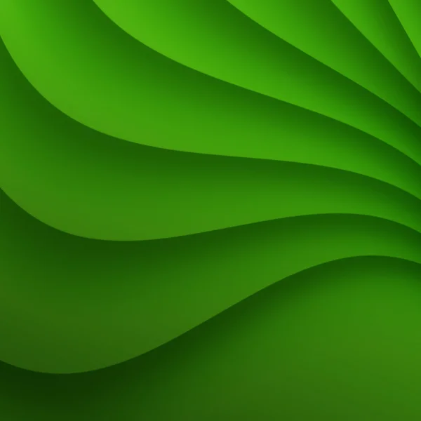 Fondo ondulado verde . — Vector de stock