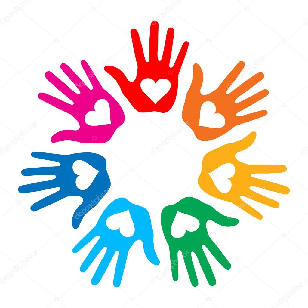 Loving Hand Print icon 7 colors