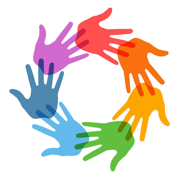 Ref-Hand Print icon 7 colors
