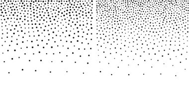 Yarım tonluk çember, gradyan arka planlarını belirler. Rastgele noktalar dokusu. Vektör illüstrasyonu